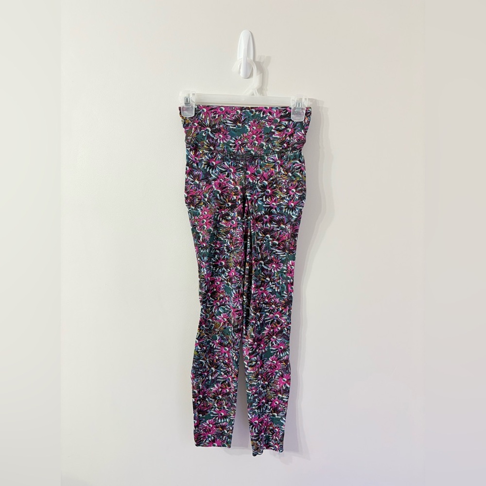 LULULEMON Base Pace High-Rise Brushed Running Tight 28" Womens 4 Floral - Picture 2 of 6